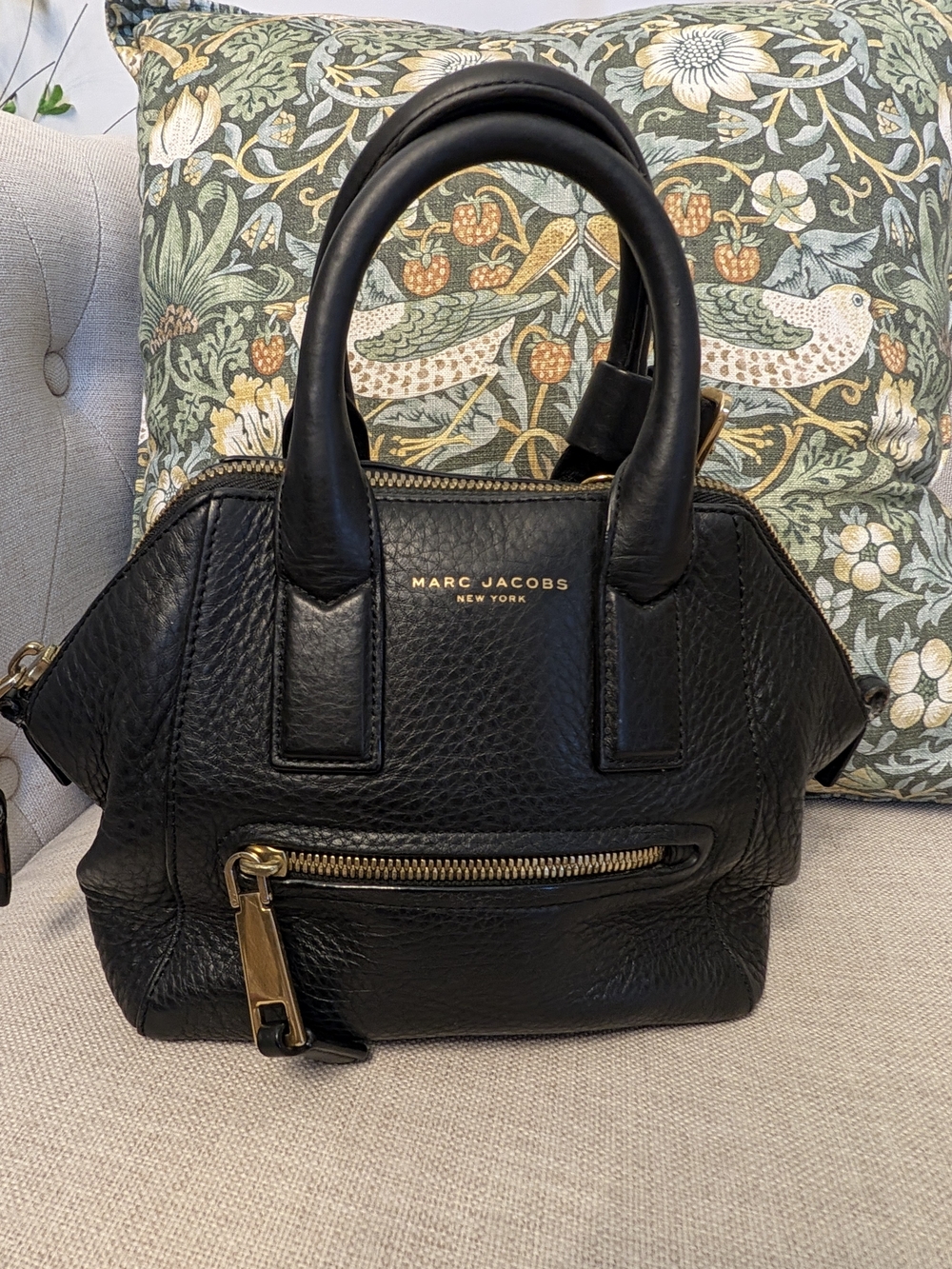 Marc Jacobs Black Incognito Mini Leather Satchel